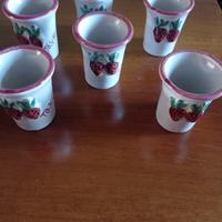bicchierini Toschi  n. 6 per fragolino