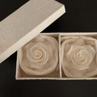 Candele profumate a forma di rosa #idearegalo
