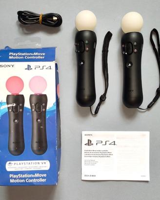 Coppia di Sony PS Move seconda revisione V2
