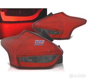 FANALI FORD FOCUS 3 HATCHBACK 14- BAR LED ROSSO AF