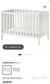 Lettino culla + materasso ergonomico alta qualità