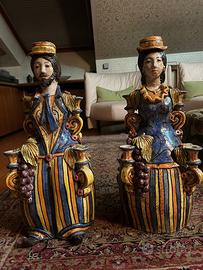 Lumiere in ceramica di Caltagirone