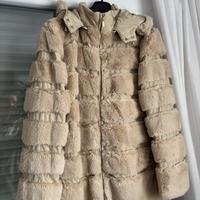 Piumino/pelliccia da donna Dorabella-beige tg L