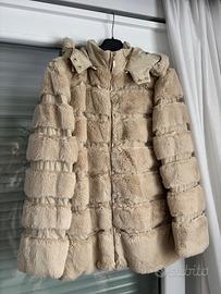 Piumino/pelliccia da donna Dorabella-beige tg L