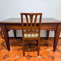 Scrittoio in legno massello noce nazionale