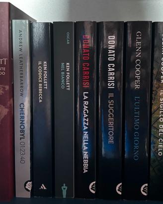 Libri Gleen Cooper, Ken Follett, Donato Carrisi