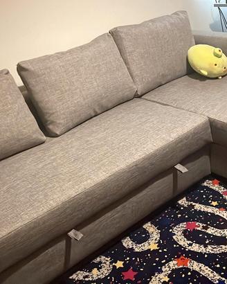 FRIHETEN Divano letto angolare/contenitore