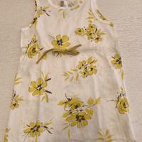 Vestito bambina De Cavana bianco a fiori