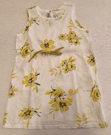 Vestito bambina De Cavana bianco a fiori