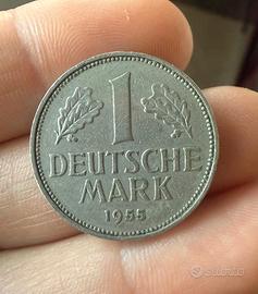 Moneta 1 Deutsche Mark 1955 F - Germania - RARA