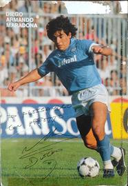 Foto autografata di Diego Maradona con Certificato