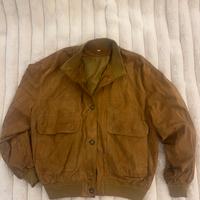 Giubbotto vintage in vera pelle 100% taglia 46