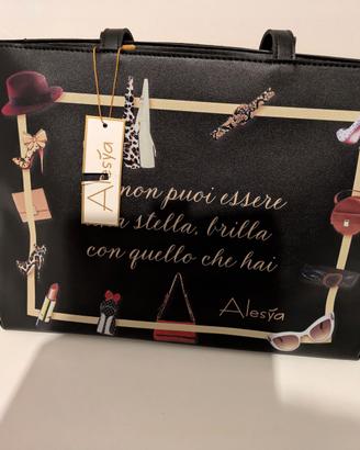Borsa nuova  nera Alesya con cartellino