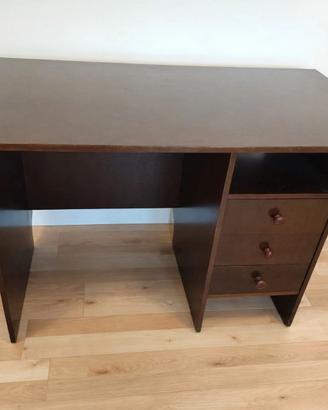 Scrivania Vintage Anni '60 con 3 Cassetti -