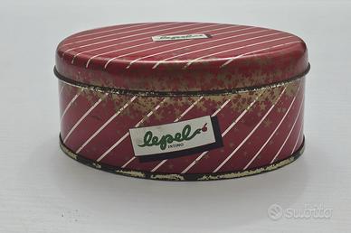 SCATOLA LATTA LEPEL VINTAGE DA COLLEZIONE