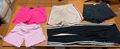 Pantaloncini corti 4 pezzi +pantalone tuta Bambina