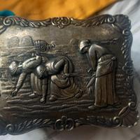 Elegante portagioie vintage con decorazioni