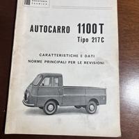 Fiat 1100T tipo 217C - Caratteristiche e Dati