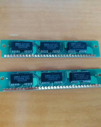 2x OKI SIMM 70ns RAM per PC Vintage