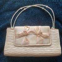 Borsa a mano 2-in-1 color perlato