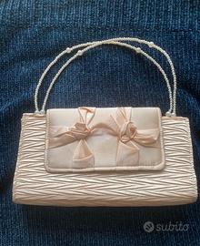 Borsa a mano 2-in-1 color perlato