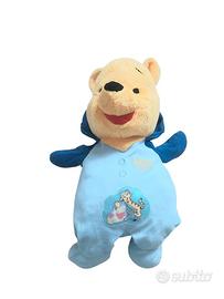 Peluche Winnie The Pooh Con Pigiama Azzurro