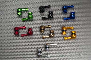 Valvole ruota a 90 in alluminio anodizzato  8.3 mm