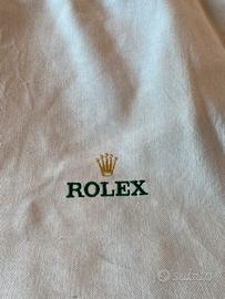 Borsa tela Rolex Bianca con interno Verde