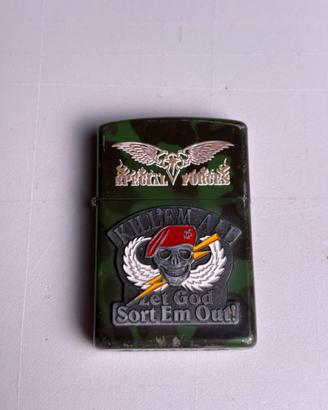 Accendino tipo Zippo Star Special Forces  Militare