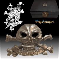 Spilla Teschio Vintage Death Or Glory con scatola