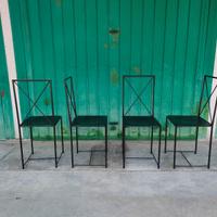 4 sedie MOKA design ASNAGO VENDER vintage FLEXFORM