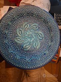 piatto da collezione artigianato turco