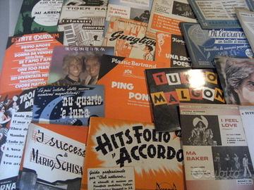 Lotto spartiti musicali 1950-80