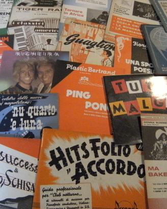 Lotto spartiti musicali 1950-80