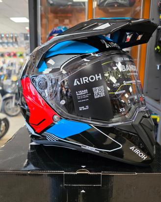 AIROH Casco ON-OFF Bandit - Tune - Blue