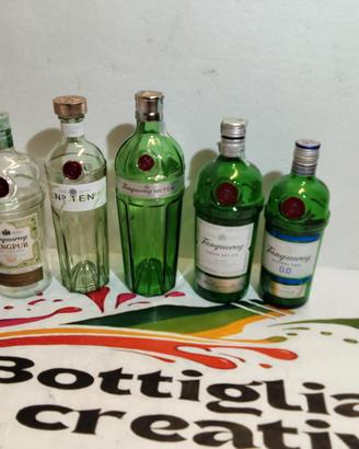 6 BOTTIGLIE VUOTE TANQUERAY DIVERSE 