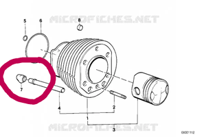Guarnizioni tubi alzavalvole BMW R80, R100
