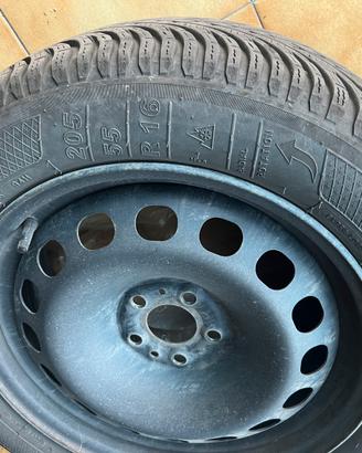 Gomme Invernali 205/55 R16 Kleber + Cerchi 500L
