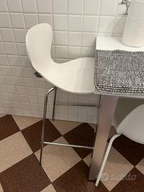 Sgabelli alti bianchi Jysk - coppia