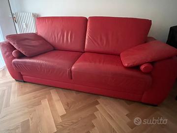 Divano letto in pelle DeltaSalotti