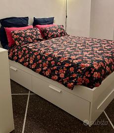 Letto Brimnes e materasso hoevag extra rigido