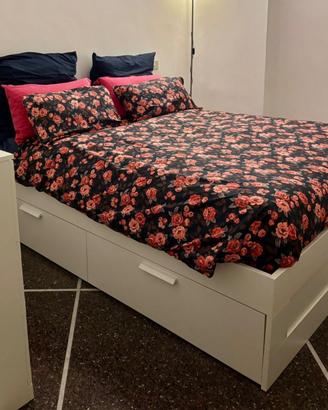 Letto Brimnes e materasso hoevag extra rigido