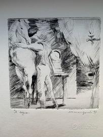 MARANGONI, ARTISTA, ACQUAFORTE, 1997.