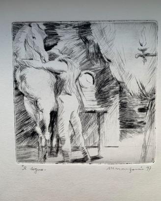 MARANGONI, ARTISTA, ACQUAFORTE, 1997.