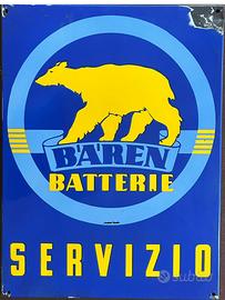 Insegna smaltata vintage anni 50