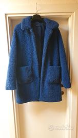 Cappottino teddy blu elettrico