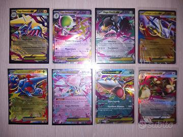 Lotto di 8 Carte Pokemon ITA Mega Ex Holo Rare