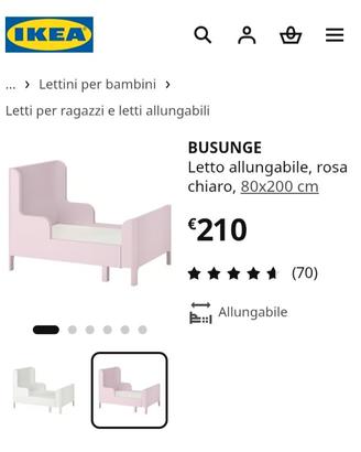 letto Ikea rosa cameretta bambina 