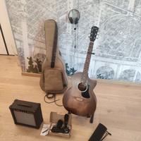 Chitarra acustica elettrificata completa