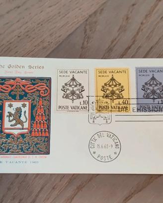 Busta FDC Vaticano 1963 Sede Vacante 